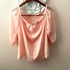 1 STATE soft pink blouse